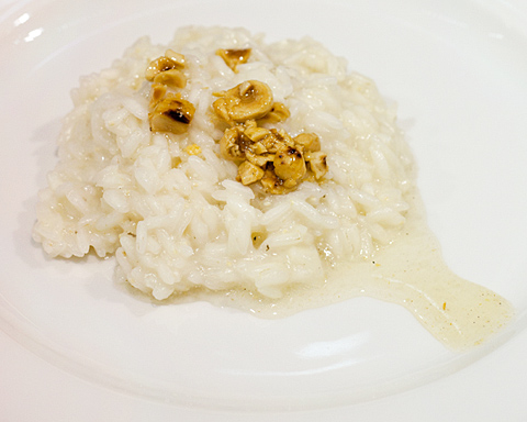 Il mio showcooking: risotto al Castelmagno con miele e nocciole del Piemonte