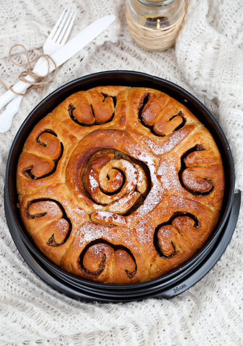 Cinnamon roll cake e la valigia quasi pronta