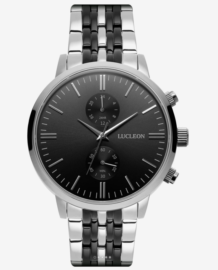 Lloyd Kellan Stainless Steel Dual Time Watch